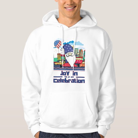 Freude an der 4. Juli-Feier Hoodie (Vorderseite)