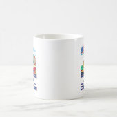 Freude an der 4. Juli-Feier Kaffeetasse (Mittel)