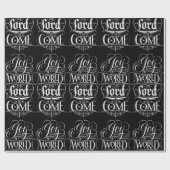 Freude an der Christlichen Weihnachtskhalkboard de Geschenkpapier (Flach)