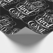 Freude an der Christlichen Weihnachtskhalkboard de Geschenkpapier (Ecke)