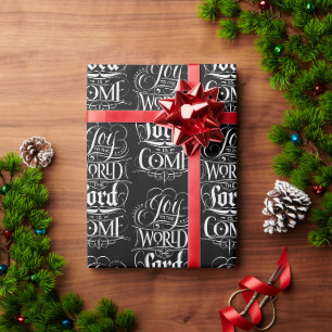 Freude an der Christlichen Weihnachtskhalkboard de Geschenkpapier