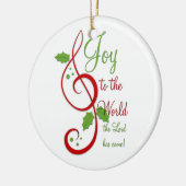 Freude an der Christlichen Weihnachtsmusik der Wel Keramik Ornament (Links)