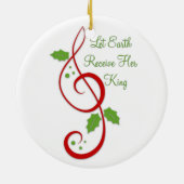 Freude an der Christlichen Weihnachtsmusik der Wel Keramik Ornament (Hinten)