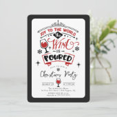 Freude an der Cocktail-Party Einladung der Welt (Stehend Vorderseite)