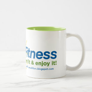 Freude an der Fitness-Kaffee-Tasse Zweifarbige Tasse