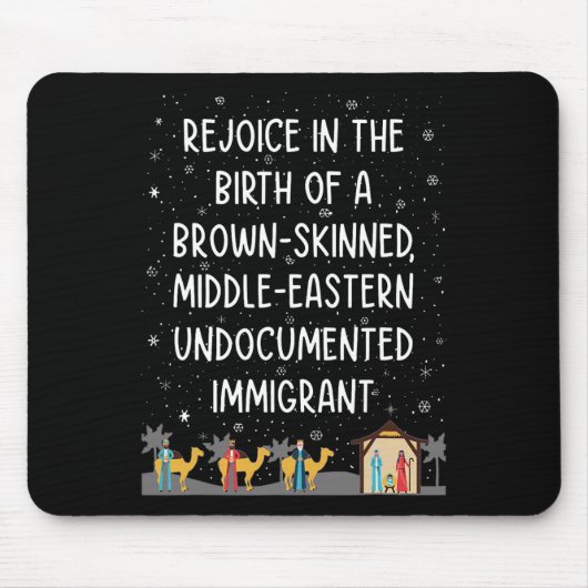 Freude an der Geburt eines braunen, gehäuteten Nah Mousepad (Vorne)