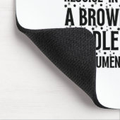 Freude an der Geburt eines hellbraunen Weihnachtsf Mousepad (Ecke)