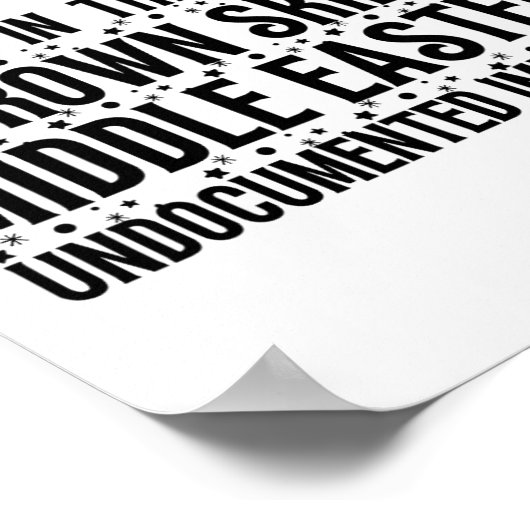 Freude an der Geburt eines hellbraunen Weihnachtsf Poster (Ecke)