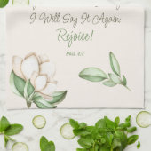 Freude an der Inspiration-Glaubensskriptur Geschirrtuch (Gefaltet)