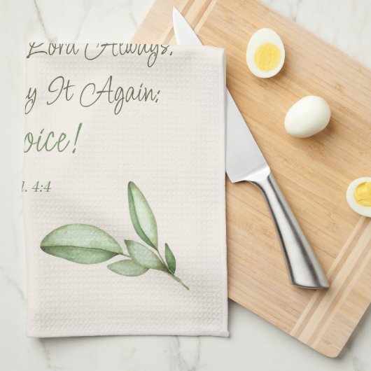 Freude an der Inspiration-Glaubensskriptur Geschirrtuch (Viertel Falte)