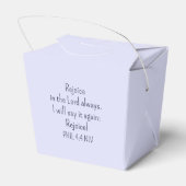 Freude an der Lord Bible Verse Christlich Blue Geschenkschachtel (Rückseite)