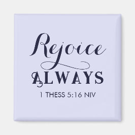 Freude an der Lord Bible Verse Christlich Blue Magnet