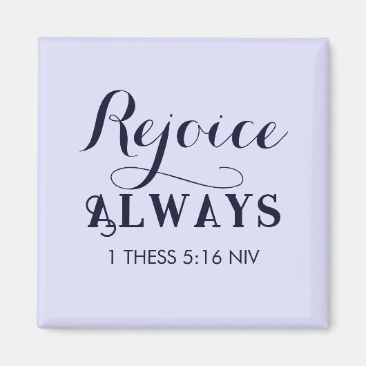 Freude an der Lord Bible Verse Christlich Blue Magnet (Vorne)