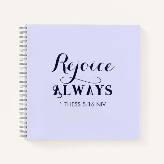 Freude an der Lord Bible Verse Christlich Blue Notizblock (Vorderseite)