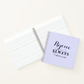 Freude an der Lord Bible Verse Christlich Blue Notizblock (Innenseite)