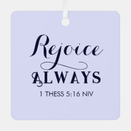 Freude an der Lord Bible Verse Christlich Blue Ornament Aus Metall