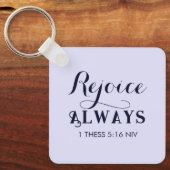 Freude an der Lord Bible Verse Christlich Blue Schlüsselanhänger (Vorderseite)