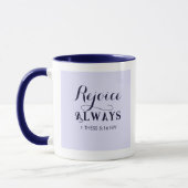 Freude an der Lord Bible Verse Christlich Blue Tasse (Links)