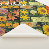Freude an der Natur Orange Gelbe Blumen Sherpadecke (3/4)