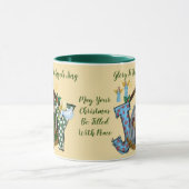 Freude an der personalisierten Umarmung der Welt Tasse (Zentrum)