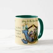 Freude an der personalisierten Umarmung der Welt Tasse (VorderseiteRechts)