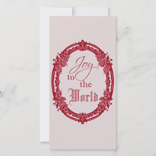 Freude an der weihnachtlichen Weihnachtskarte der Dankeskarte (Vorderseite)