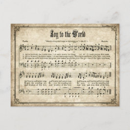 Freude an der Weihnachtskarte des Weltvintage Feiertagspostkarte