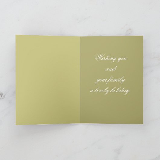 Freude an der Weihnachtskarte Karte (Innenseite)