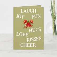 Freude an der Weihnachtskarte