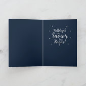 Freude an der Weihnachtszeit der Sternenkrippe Karte (Innenseite)