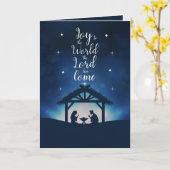 Freude an der Weihnachtszeit der Sternenkrippe Karte (Gelbe Blume)