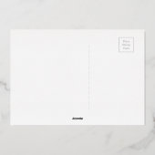 Freude an der Weihnachtszeit Folien Feiertagskarte (Rückseite)