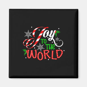Freude an der Welt Candy Cane Weihnachten Pajamas  Magnet