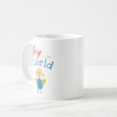 Freude an der Welt. Christmas Fingerprint Angel Ar Kaffeetasse (Vorderseite Links)