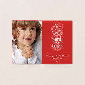 Freude an der Welt der Herr ist gekommen - Gold Re Folienkarte (Innenseite)