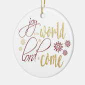 Freude an der Welt, der Herr ist gekommen Keramik Ornament (Links)