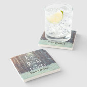 Freude an der Welt, der Herr ist gekommen, Winterw Steinuntersetzer (Seitenansicht)