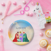 Freude an der Welt, Die Drei Weisen Illustration Pappteller (Party)