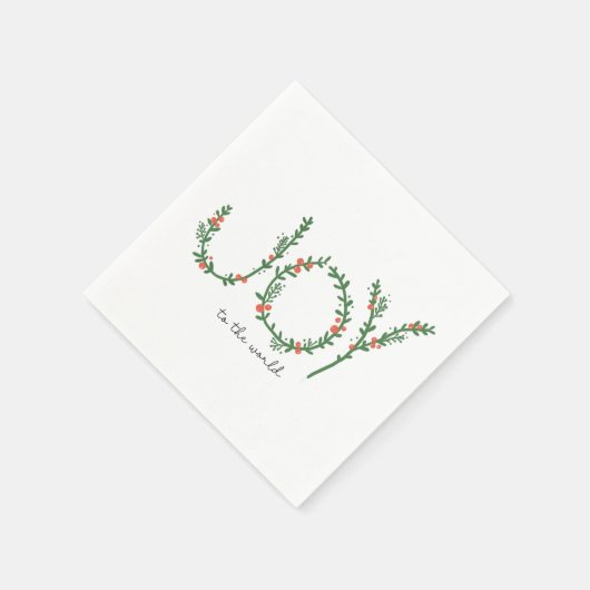 Freude an der Welt Einfache Niedliche Weihnachten Serviette (Ecke)