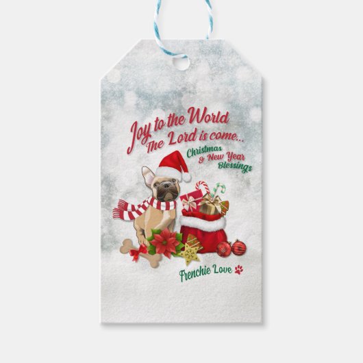 Freude an der Welt - Französische Liebe Geschenkanhänger (Vorderseite)