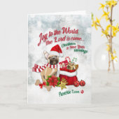 Freude an der Welt - Französische Liebe Karte (Gelbe Blume)