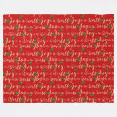 Freude an der Welt Gold Fleecedecke (Vorderseite (Horizontal))