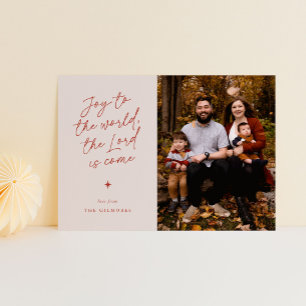 Freude an der Welt Handschrift Religiöse Weihnacht Feiertagskarte