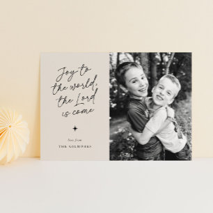 Freude an der Welt Handschrift Religiöse Weihnacht Feiertagskarte