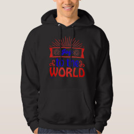 Freude an der Welt inspirierend und motivierend Hoodie