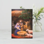 Freude an der Welt, Krippe, Weihnachtskarte (Stehend Vorderseite)
