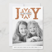 Freude an der Welt Kupferschneeflocke Weihnachten (Vorderseite)