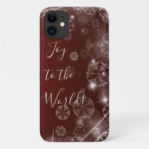 Freude an der Welt mit weißen Schneeflocken auf Ro Case-Mate iPhone Hülle