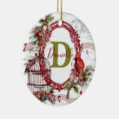 Freude an der Welt personalisiert Keramik Ornament (Rechts)