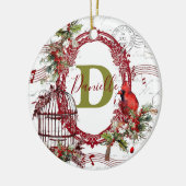 Freude an der Welt personalisiert Keramik Ornament (Links)